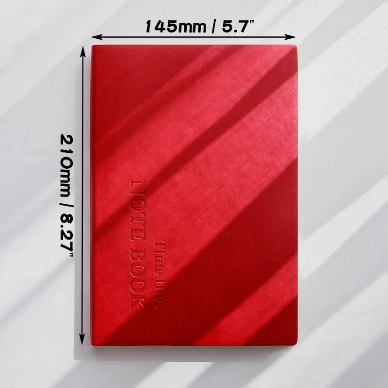 A5 Grid Notebook, Travel Journals, School Office Meeting Record, 80GSM/264 Pages, Checkered Paper Notepad, 2025/26 Manual Planner