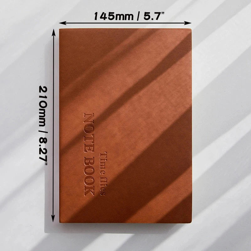 A5 Grid Notebook, Travel Journals, School Office Meeting Record, 80GSM/264 Pages, Checkered Paper Notepad, 2025/26 Manual Planner