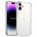 Funda Antigolpes Transparente Compatible con iPhone 16 16 Pro 15 15 Pro 14 14 Pro 13 12 11 Pro Max - Protección Reforzada con Bordes Antichoque PC + TPU - CR mark