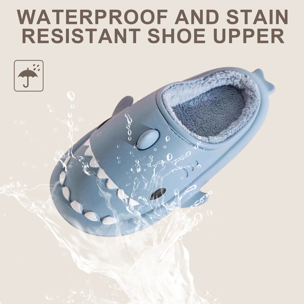 S7 STAR Women's House Slippers Size 36-41, Winter Warm Non-Slip Slippers, Cotton House Slippers, Comfortable Indoor Slippers, Fashionable Animal Shark Design