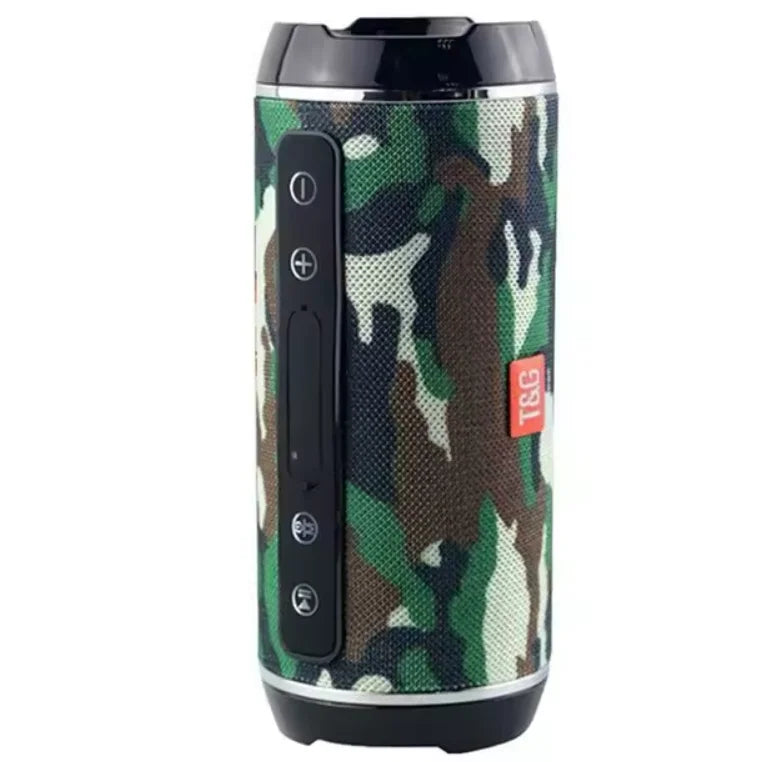 Altavoz Bluetooth inalámbrico T&G116, columna de altavoz de graves, compatible, USB, resistente al agua, para exteriores, compatible con AUX, TF, Radio FM, Subwoofer