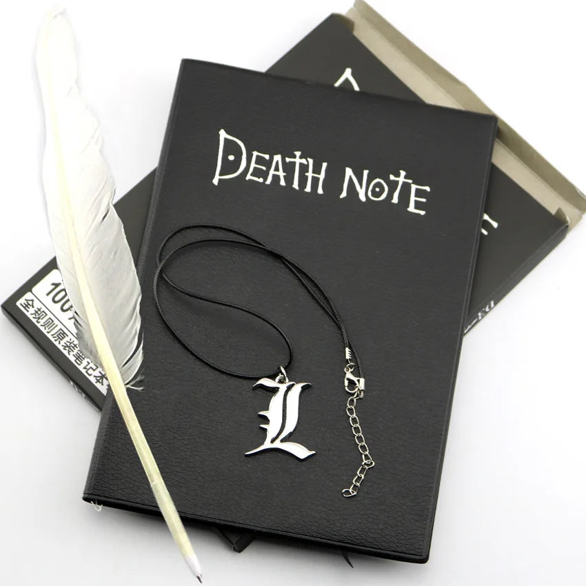 Cuaderno A5 de Anime Death Note, conjunto de diario de cuero, cuaderno coleccionable Death Note, diario de escritura con tema de Anime grande escolar - CR mark