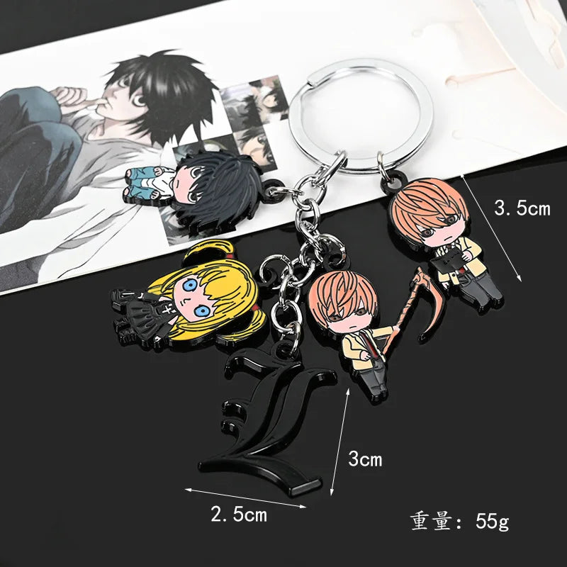 A5 Anime Death Note Notebook, Leather Journal Set, Death Note Collectible Notebook, Large Anime Themed School Writing Diary