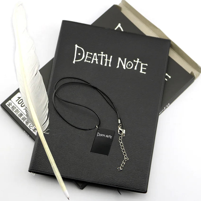 Cuaderno A5 de Anime Death Note, conjunto de diario de cuero, cuaderno coleccionable Death Note, diario de escritura con tema de Anime grande escolar - CR mark