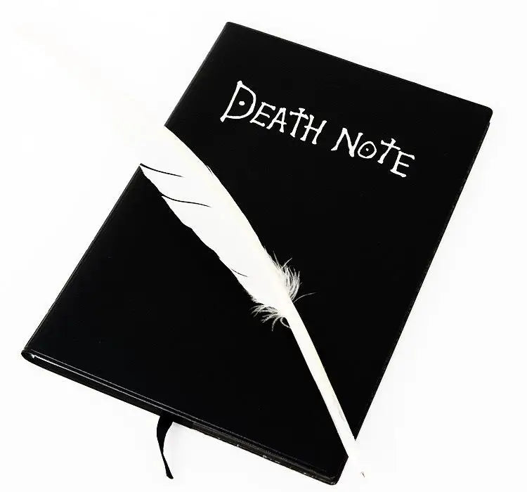 A5 Anime Death Note Notebook, Leather Journal Set, Death Note Collectible Notebook, Large Anime Themed School Writing Diary