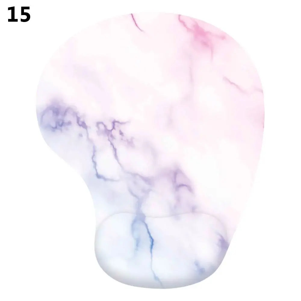 Silicone mouse pad with wrist rest, ergonomic, non-slip, for gaming, desktop, PC, laptop