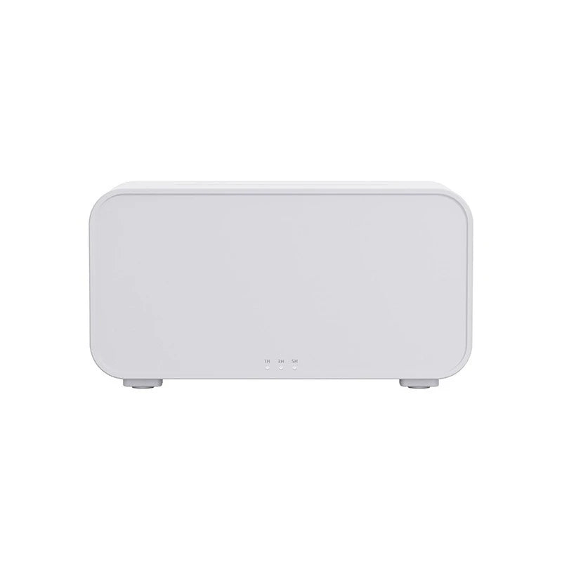 Mini Aroma Diffuser with Flame Effect, 120ml Ultrasonic Humidifier, 7-Color Night Light Timer, Essential Oil Air Humidifier for Bedroom