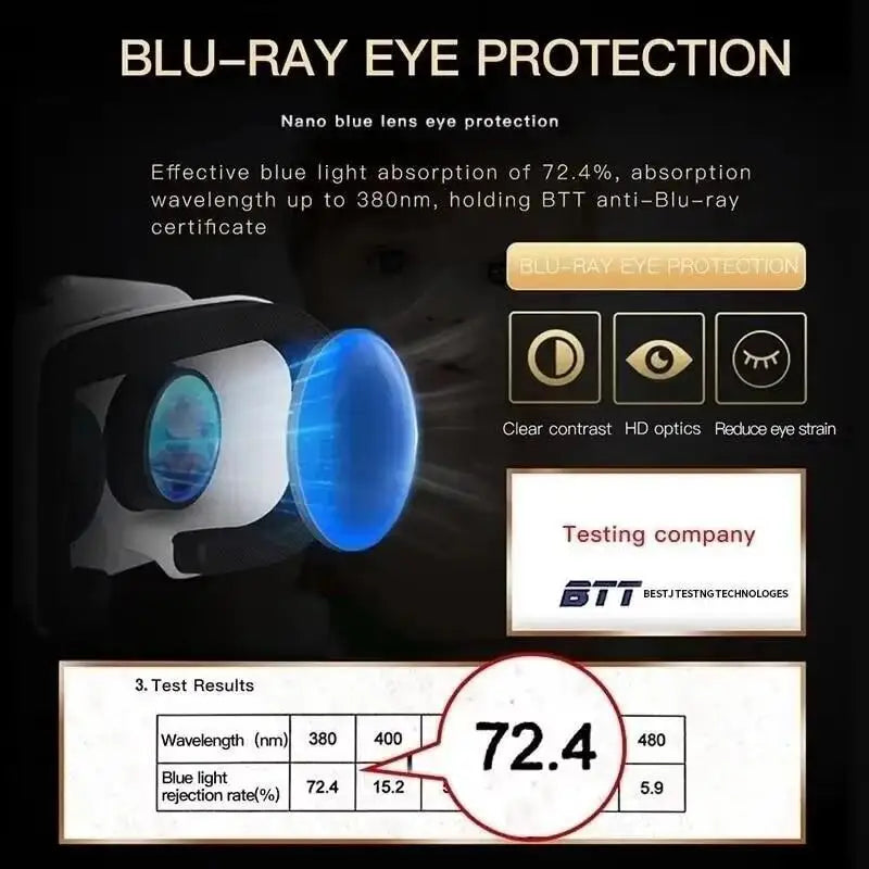 G05 3D VR SHINECON Headset Glasses Head Mounted Adjustable Virtual Reality VR Glasses for 4.76 inch Android Smartphones