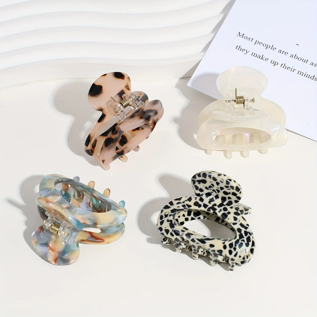 Pinza para el pelo ovalada pequeña y dulce para mujer, accesorios para el cabello con agarre seguro, coletas, pinzas para el cabello bonitas, estilo sofisticado - CR mark