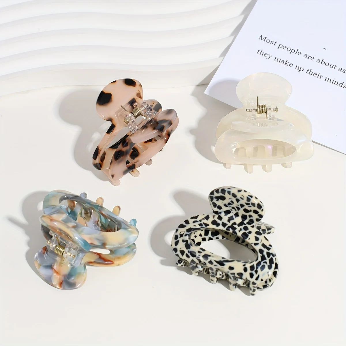 Small and sweet oval hair clip for women, secure grip hair accessories, ponytail clips, pretty hair clips, sophisticated style