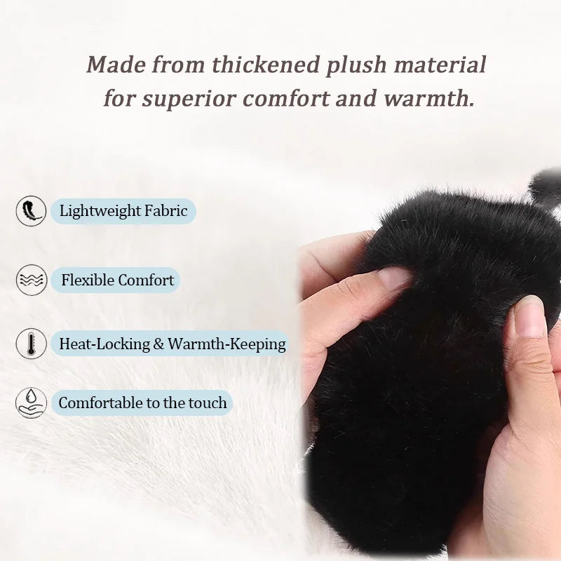 38cm Car Steering Wheel Protector, Cute Warm Plush Non-Slip Car Steering Wheel Cover, Interior Accessories Multicolor