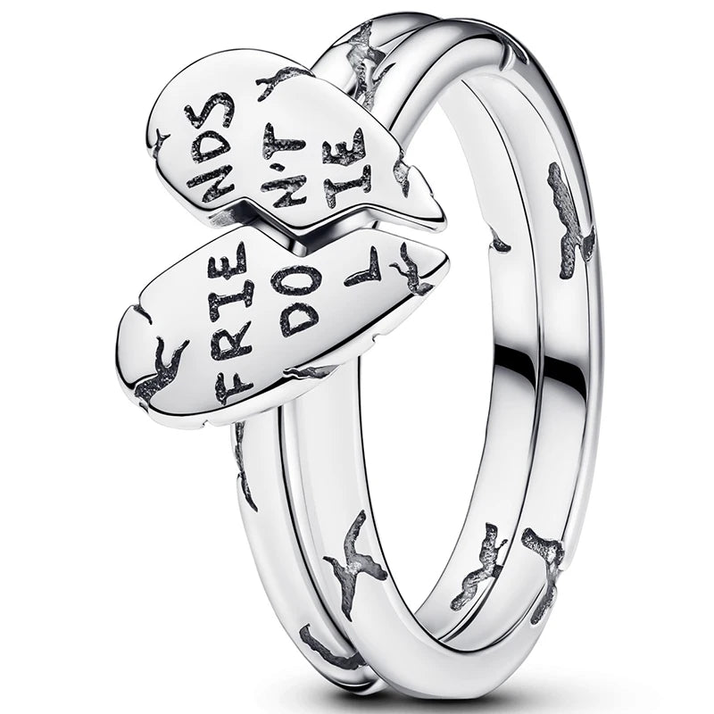 Nuevo Anillo de Plata de Ley 925, anillo atrevido de mariposa brillante para mujer, joyería - CR mark