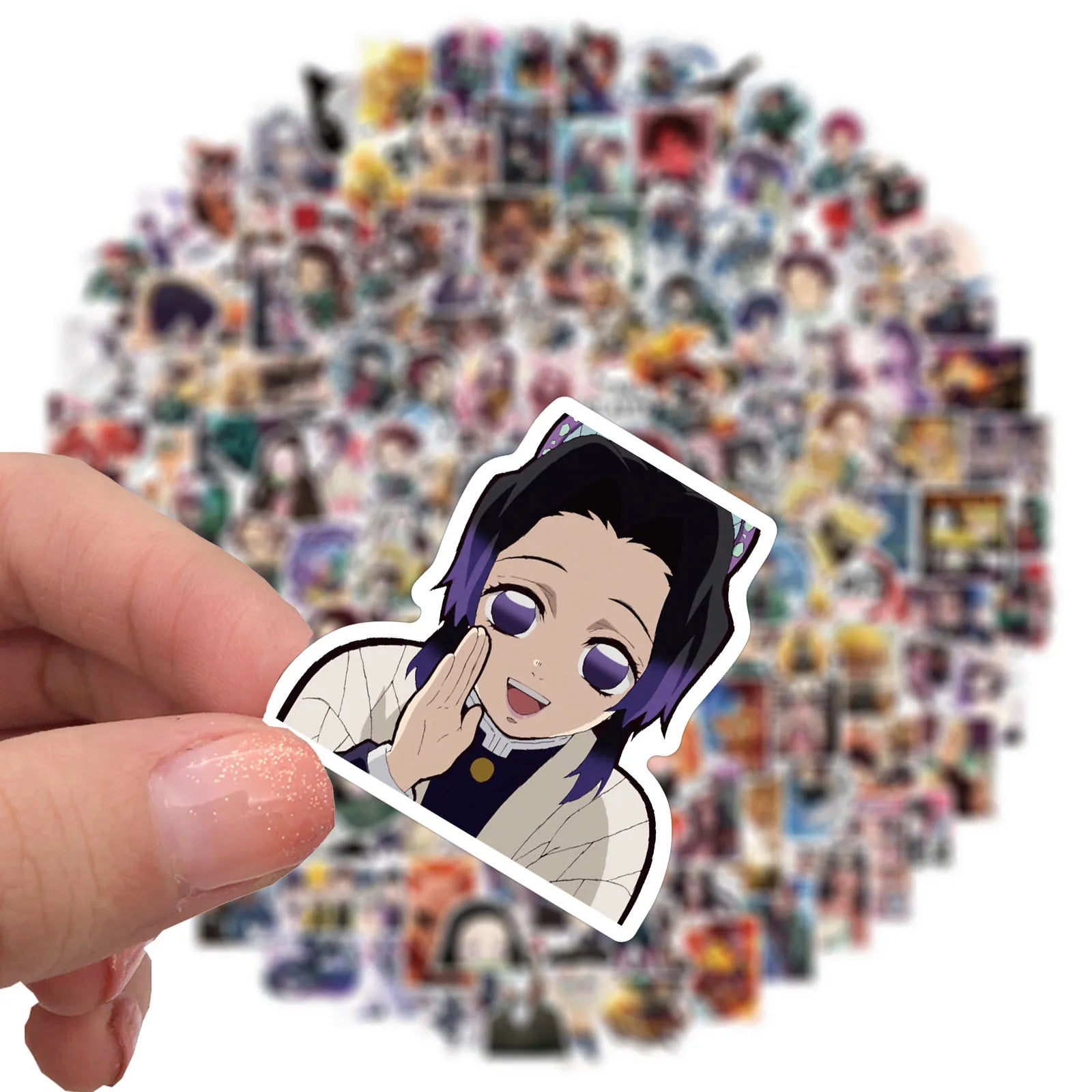 100/200 Pcs Anime Demon Slayer Cartoon Stickers for Suitcase, Laptop, Skateboard, Guitar, Phone - Cartoon Sticker, Gift Toys for Kids