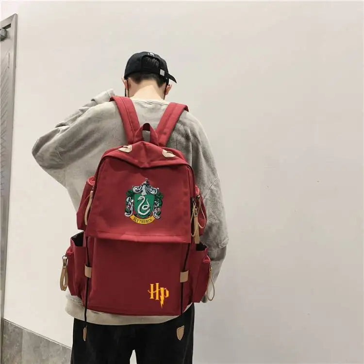 Mochila de Harry Potter, bonito y elegante diseño de dibujos animados, bolso de hombro personalizado de gran capacidad, regalo de cumpleaños para un amigo