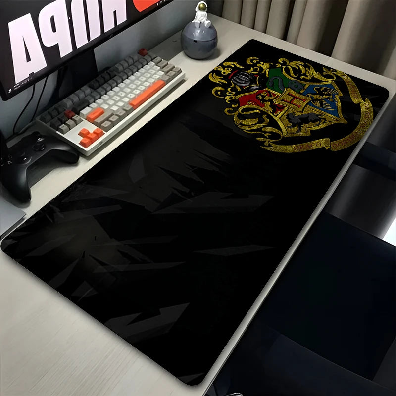 PC Mouse Pad, 900x400 Anime Castle Potters Mouse Pad, Extended Non-Slip Rubber Laptop Desk Mat, Gaming Cabinet, HD Keyboard