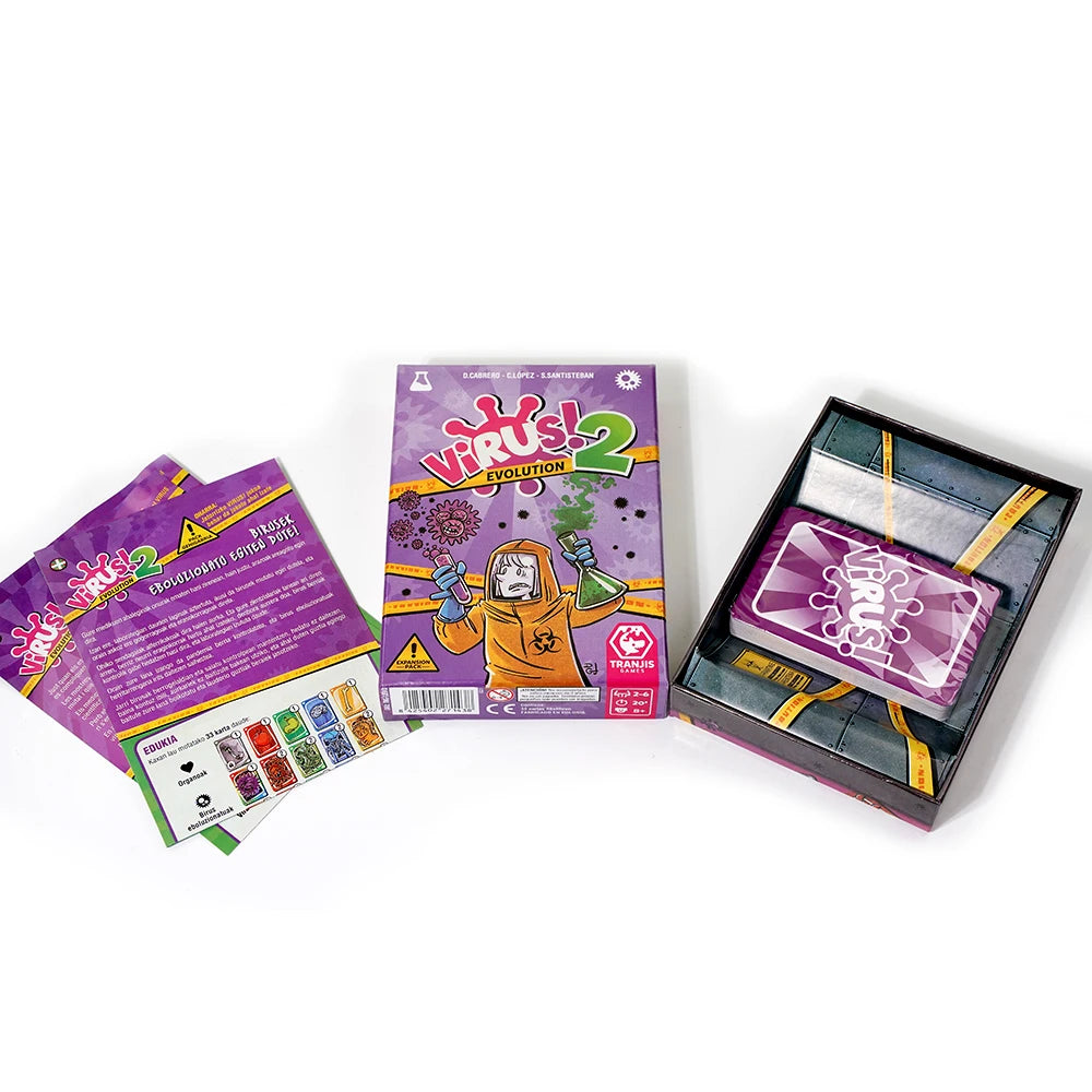 ¡Virus! - Juego de cartas - El Juego mas contagioso. Edicion Española. +8 años ¡VIRUS! 2 Evolución (Expansión) - Juego de cartas (