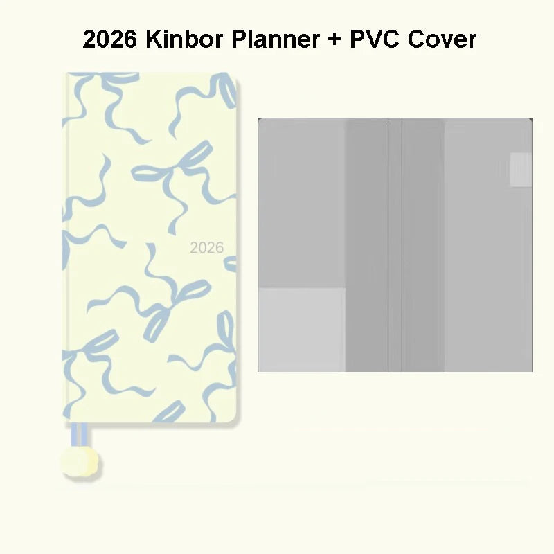Kinbor 2026 Pocket Weekly Planner Notebook Limited Edition Weekly Diary Notebook Monthly Yearly Planning Book Travel Record
