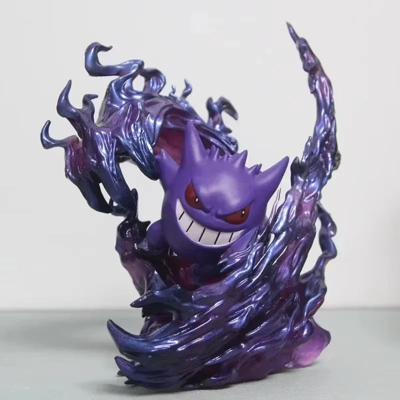 Figura de Pokémon Gengar de 18cm, estatua coleccionable de modelo de acción de Anime para exhibición, regalo de cumpleaños de Navidad y Halloween - CR mark
