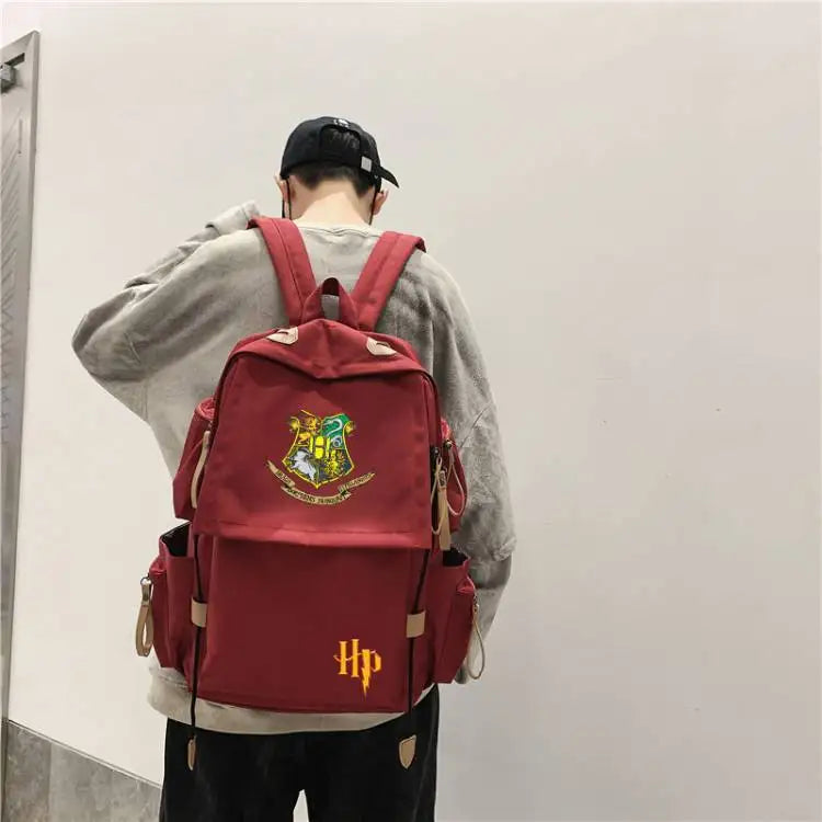 Mochila de Harry Potter, bonito y elegante diseño de dibujos animados, bolso de hombro personalizado de gran capacidad, regalo de cumpleaños para un amigo