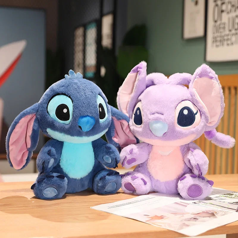 Suave Disney Lilo y Stitch relleno punto juguete de peluche encantador punto Navidad almohada suave Ángel Plushie regalo de Navidad niña - CR mark