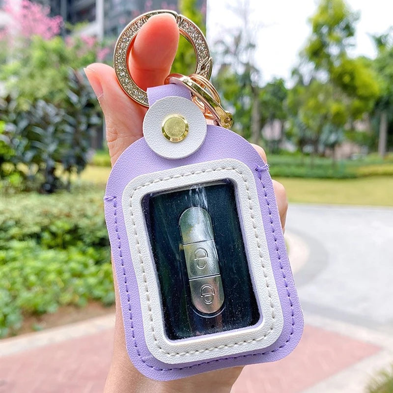 Bolsa de almacenamiento de llaves Universal 4,5*8cm funda para llave de coche accesorios de carcasa de protección remota