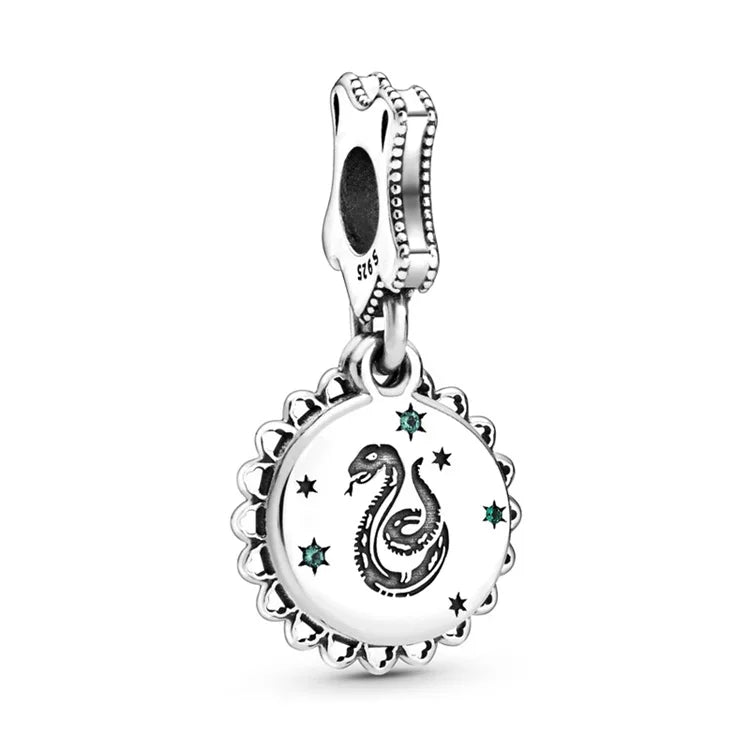 Cuentas MINISO de Plata de Ley 925 para pulseras de Potter de Harry 3mm originales 925, colgante para mujer, joyería DIY, regalos - CR mark