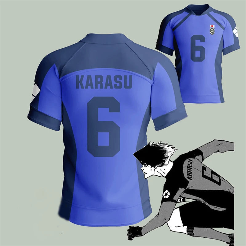 Blue Lock Isagi Yoichi Japanese Anime Soccer Jersey, Hyoma Chigiri Meguru Bachira Cosplay Jersey, Custom Name and Number Clothing