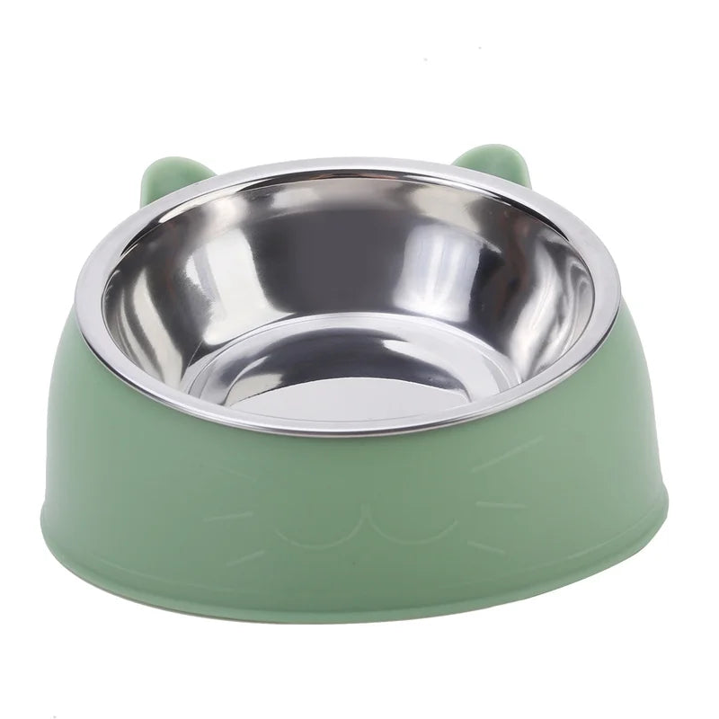 100ml Dog and Cat Bowl, Non-Slip 15 Degree Slanted Base, Pet Feeder and Water Bowl, Neck Protection, Pet Bowl Accessories
