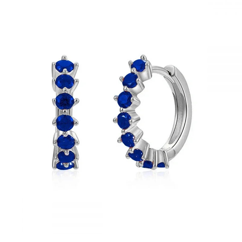 KYOUNUO-Conjunto de pendientes colgantes rellenos de oro y plata para mujer, puños para las orejas, pendientes de aro con forma de flor y mariposa de circón, joyería al por mayor - CR mark