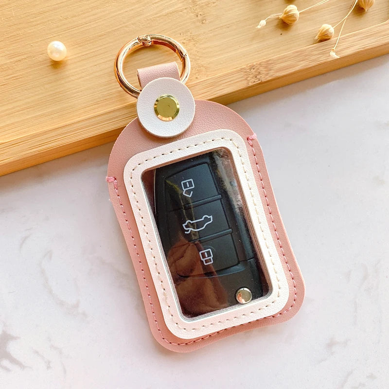 Bolsa de almacenamiento de llaves Universal 4,5*8cm funda para llave de coche accesorios de carcasa de protección remota