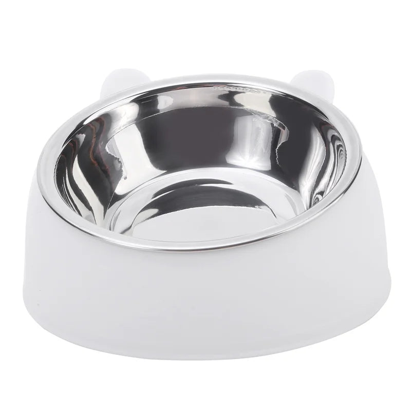 100ml Dog and Cat Bowl, Non-Slip 15 Degree Slanted Base, Pet Feeder and Water Bowl, Neck Protection, Pet Bowl Accessories