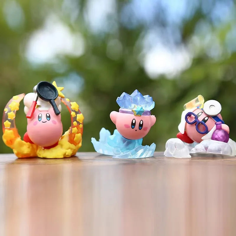 Kirby Game Action Figures Cute Cartoon Characters Desktop Ornaments Figurine PVC Model Fan Collection Fan Birthday Gift