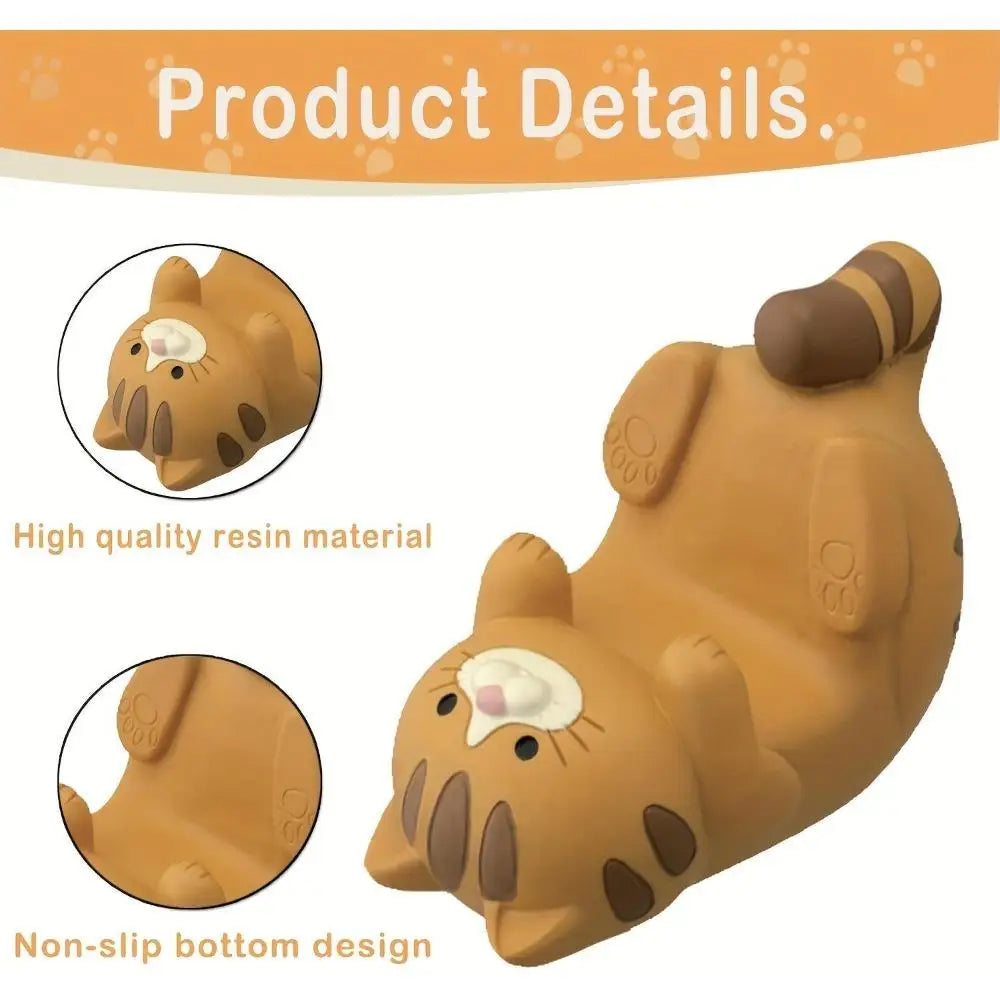 Soporte para teléfono con forma de gato, soporte para teléfono móvil con animales de resina de dibujos animados, Compatible con todos los teléfonos inteligentes, regalos para el hogar y la oficina para amantes de los gato