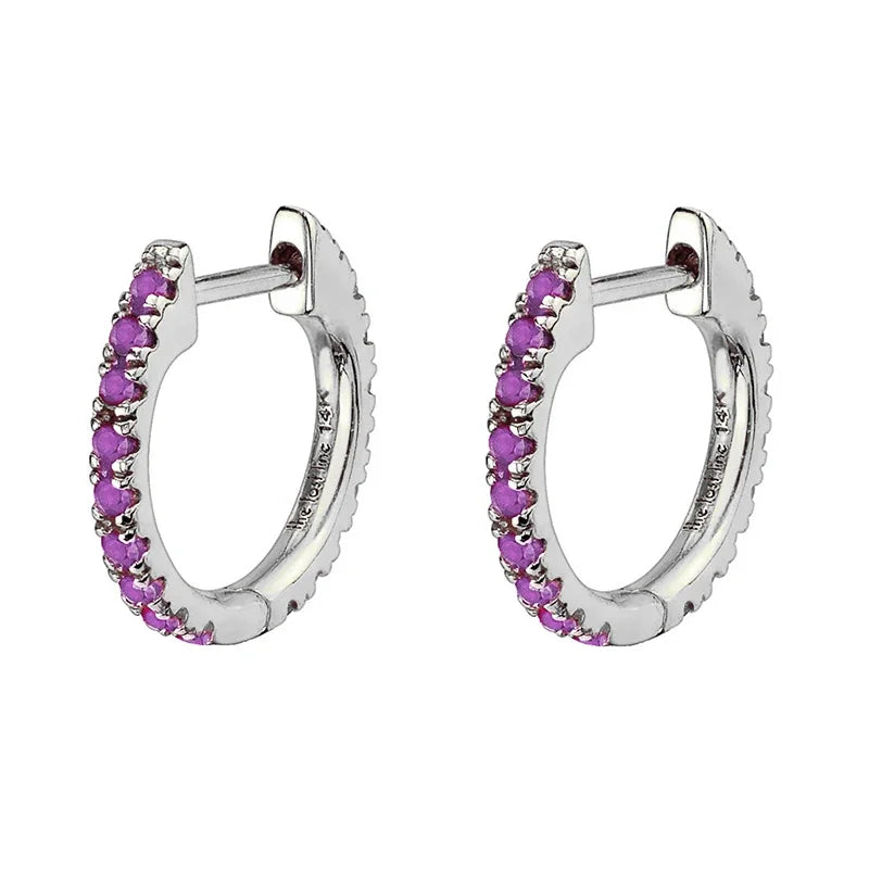 KYOUNUO-Conjunto de pendientes colgantes rellenos de oro y plata para mujer, puños para las orejas, pendientes de aro con forma de flor y mariposa de circón, joyería al por mayor - CR mark