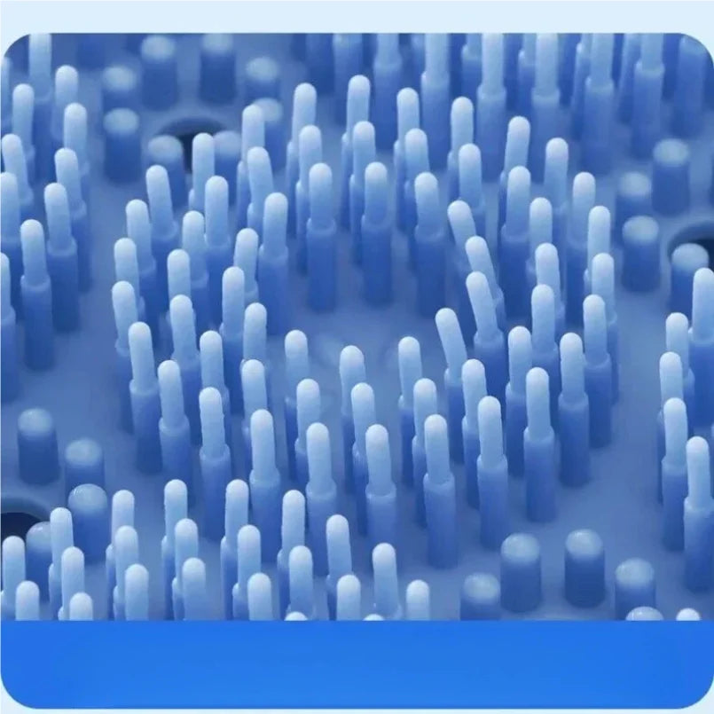 Exfoliating Shower Massage Scraper, Non-Slip Bath Mat for Bathroom, Back Massage Brush, Silicone Body Cleansing Bath Tool for Foot Washing