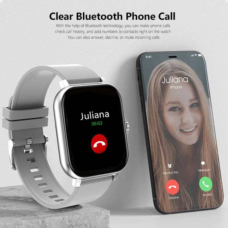 1.83-inch Sports Smartwatch, Health Monitor, Waterproof Smartwatch, Wireless Calling Watches for Men and Women, iOS, Android 2025