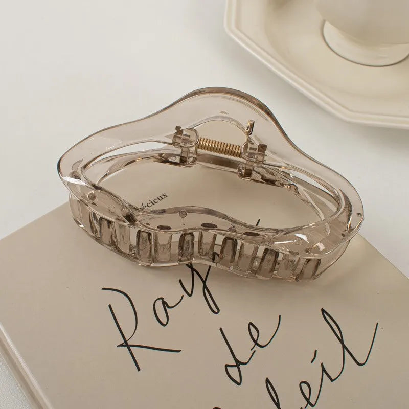 Irregular Hollow Hair Clips for Women and Girls, Large Turtle Shell Crab Hair Clips, Hairpins, Fashion Hair Accessories