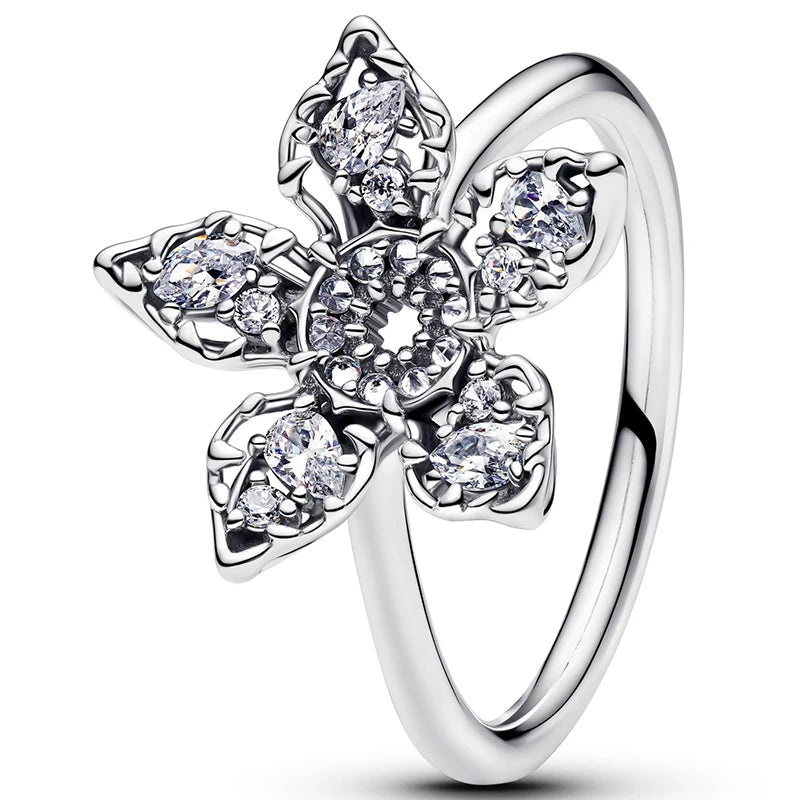 Nuevo Anillo de Plata de Ley 925, anillo atrevido de mariposa brillante para mujer, joyería - CR mark