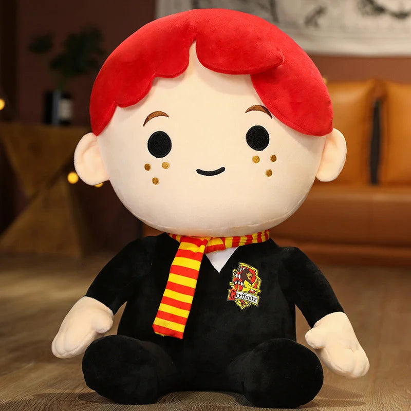 Tamaño grande encantador Harry Potter Plushies dibujos animados relleno Anime Ron Weasley juguete de peluche almohada decoración del hogar regalos de muñecas suaves - CR mark