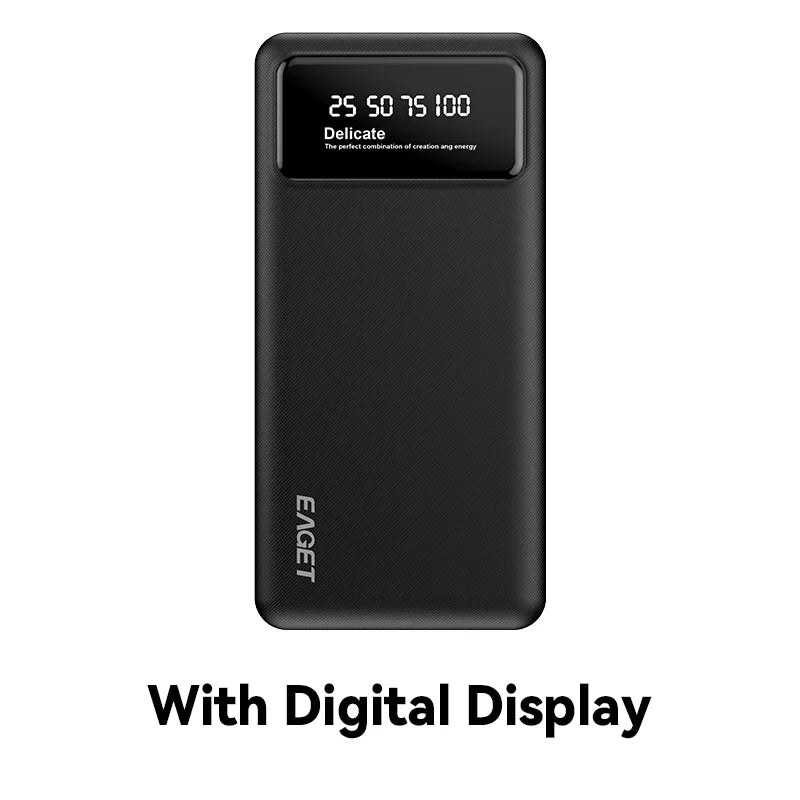 Eaget 10000mAh Power Bank 12W carga rápida Powerbank cargador de batería portátil para iPhone 16Pro 15 14 13 Xiaomi Switch Samsung