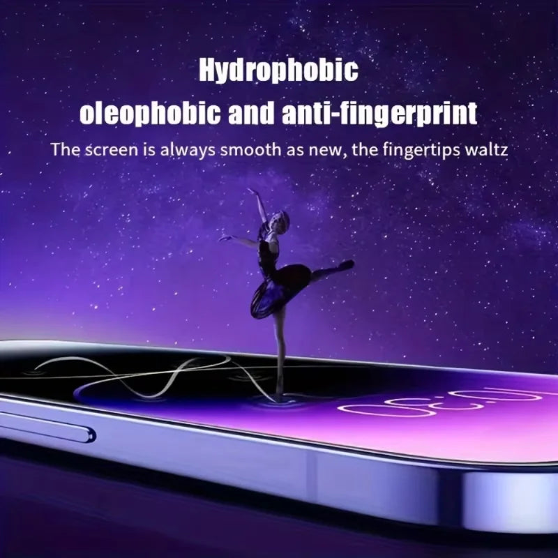 5 HD Tempered Glass Screen Protectors for iPhone 17 16 Pro Max 15 14 11 12 13 mini XR XS Dust-Free Installation Scratch-Proof