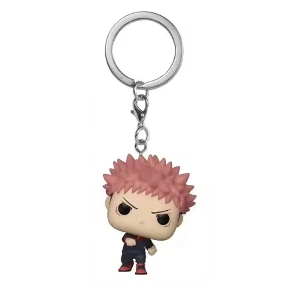 Bolsillo Anime japonés Satoru Gojo Megumi Fushiguro Yuji Nobara Kugisaki figura modelo llavero juguete Jujutsu Kaisen - CR mark