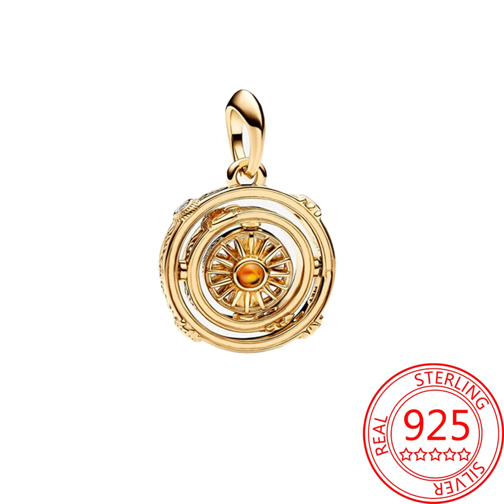 Tema del juego Plata de Ley 925 dragón volador, huevo, trono, luz nocturna, corazón, hielo, fuego, cabeza de lobo y flor mágica, dije de monstruo - CR mark