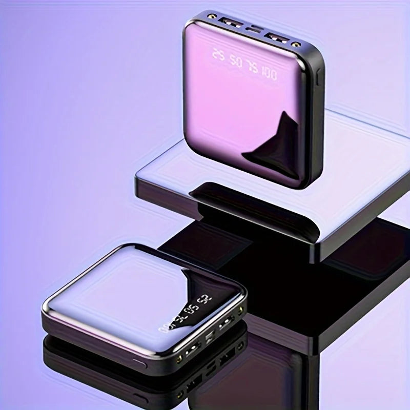 Mini banco de energía de 30000mAh, carga rápida, Banco de energía portátil de gran capacidad, Cable 4 en 1 para Xiaomi, iPhone, Samsung, Huawei 2025, nuevo