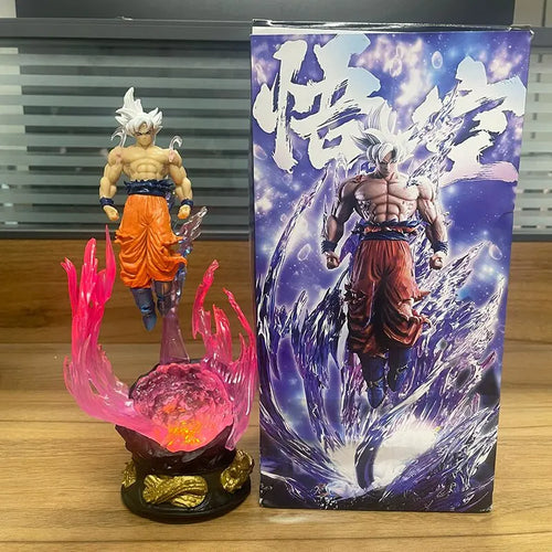 2025 nuevo Dragon Ball Son Goku 25cm figura Ultra Instinct Super Saiyan estatuilla estatua de Pvc modelo ornamento colección regalo - CR mark