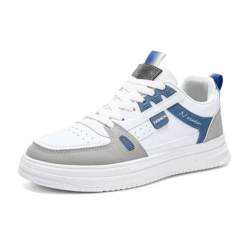 Men's Skateboarding Shoes, Breathable Running Sneakers, White, Casual Brand