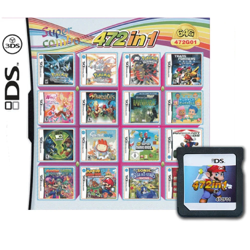 4300 en 1 Compilación DS NDS 3DS 3DS NDSL Cartucho de juego Tarjeta Videojuego Reproductor portátil (tarjeta R4)