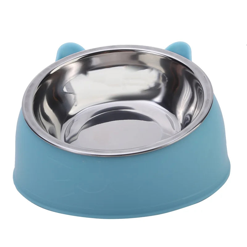 100ml Dog and Cat Bowl, Non-Slip 15 Degree Slanted Base, Pet Feeder and Water Bowl, Neck Protection, Pet Bowl Accessories