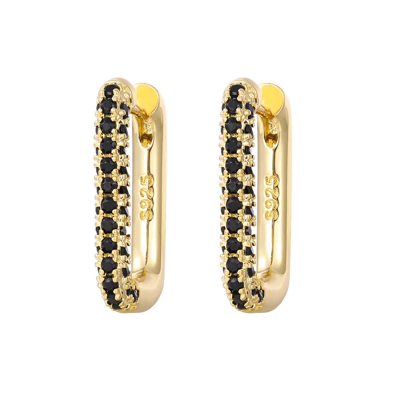 KYOUNUO-Conjunto de pendientes colgantes rellenos de oro y plata para mujer, puños para las orejas, pendientes de aro con forma de flor y mariposa de circón, joyería al por mayor - CR mark