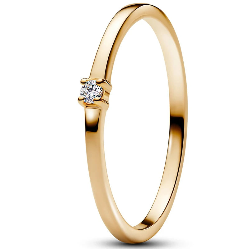 Nuevo Anillo de Plata de Ley 925, anillo atrevido de mariposa brillante para mujer, joyería - CR mark